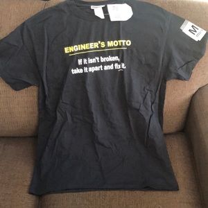 NWT Engineering T Shirt MIT Museum Adult Large Black